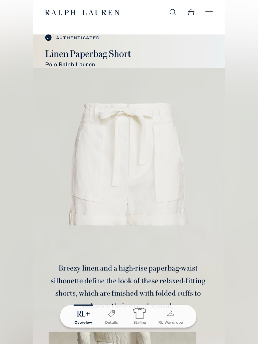 Polo Ralph Lauren Belted Cargo Shorts